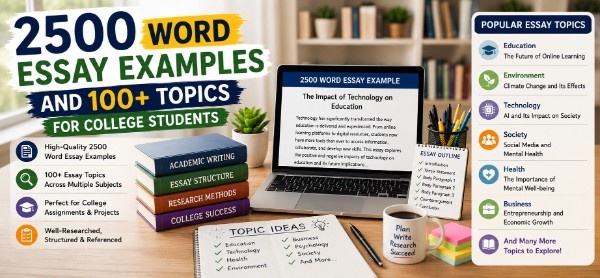 2500 word essay examples and topic ideas for college students featuring essay structure, academic writing resources, and research materials.