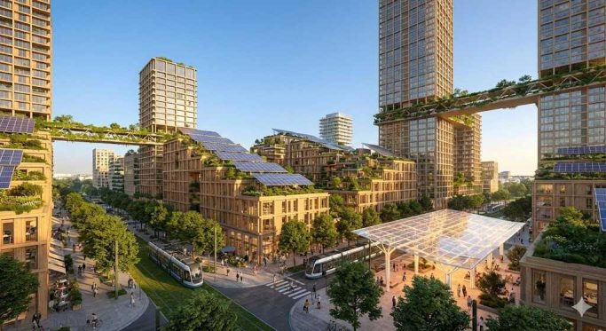 Sustainable urban planning supported by stable climate from greenhouse gases