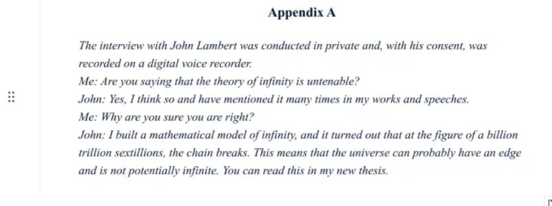 Appendix A