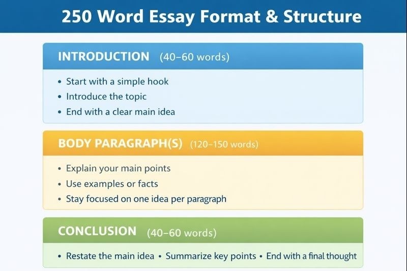 How to Write a 250 Word Essay: Format, Examples & Tips
