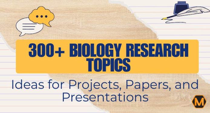 biology research topics for students and academic projects