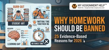 25 evidence-based reasons why students experience burnout and stress, arguing for banning homework in 2026.