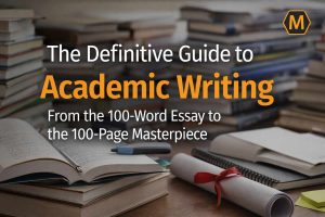 A structural diagram of a 100-word essay showing the word count distribution for the hook, evidence, and conclusion.