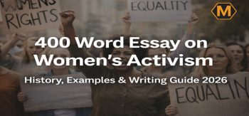 Women holding equality and women’s rights protest signs, representing a 400-word essay on women’s activism.
