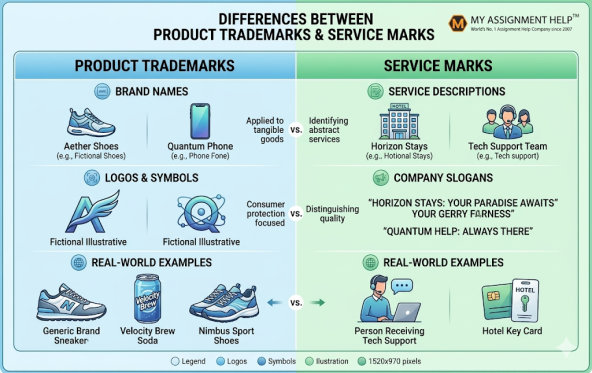 Trademark is divided into two: product trademarks and service trademarks.